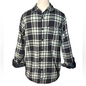 Old Navy Men’s Navy & Green Plaid Shirt Jacket XS